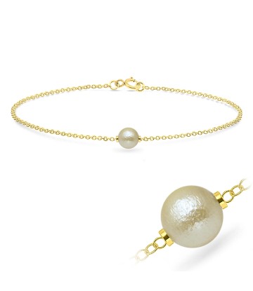 Cotton Pearl Silver Bracelets BRS-518-CTP02-GP